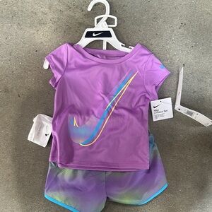 Nike Kids' Purple and Multicolor Active Set